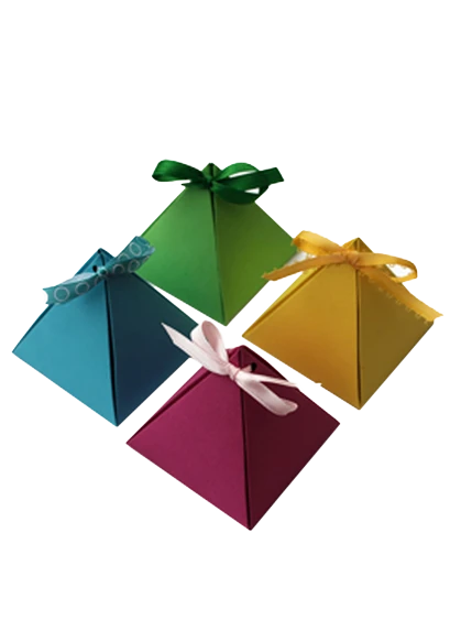 Pyramidové krabičky – ukázka provedení